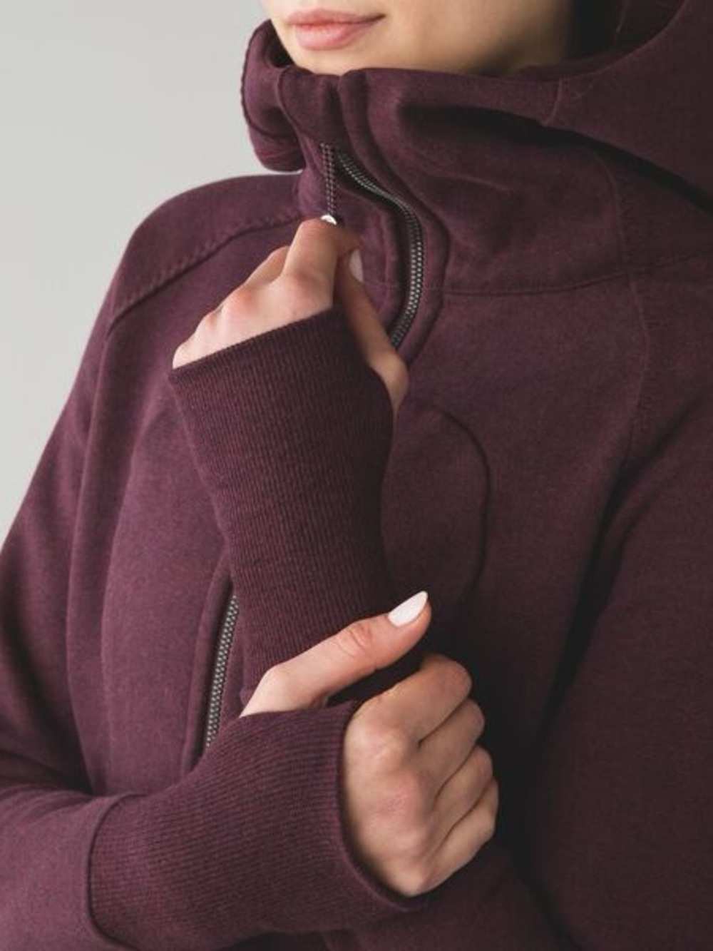 Lululemon Pleat to Street Hoodie size 4 Bordeaux - Picture 4 of 12